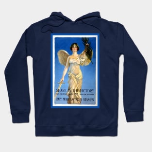 Patriotic American Angel with Sword Hoodie